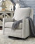 Ashley Kambria Ivory Black Swivel Glider Accent Chair
