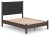 Ashley Cadmori Brown Full Upholstered Panel Platform Bed, Dresser, Mirror, Chest and Nightstand