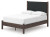 Ashley Cadmori Brown Full Upholstered Panel Platform Bed, Dresser, Mirror, Chest and Nightstand