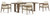 Ashley Serene Bay Dark Brown Outdoor Dining Table and 4 Chairs