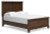 Ashley Danabrin Brown Full Panel Bed with Mirrored Dresser, Chest and 2 Nightstands