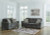 Ashley Lonoke Gunmetal Sofa, Loveseat, Chair and Ottoman