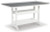 Ashley Transville Gray White Outdoor Counter Height Dining Table and 4 Barstools