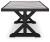 Ashley Beachcroft Black Light Gray Outdoor Dining Table and 6 Chairs