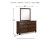 Ashley Danabrin Brown California King Panel Bed with Mirrored Dresser, Chest and 2 Nightstands