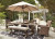 Beachcroft Beige Outdoor Dining Table and 4 Chairs and Bench P791/600/601(2)/625