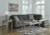 Ashley Lonoke Gunmetal 2-Piece Sectional with LAF Sofa / RAF Chaise