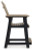 Ashley Fairen Trail Black Driftwood Outdoor Counter Height Bar Stool (Set of 2)