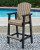 Ashley Fairen Trail Black Driftwood Outdoor Bar Table and 4 Barstools