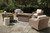 Ashley Beachcroft Black Light Gray Outdoor Dining Table and 4 Chairs