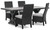 Ashley Beachcroft Black Light Gray Outdoor Dining Table and 4 Chairs