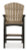 Ashley Fairen Trail Black Driftwood Outdoor Bar Table and 2 Barstools