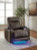 Ashley Schooner Rocks Umber Power Recliner