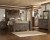 Ashley Juararo Dark Brown Queen Poster Bed with Mirrored Dresser, Chest and 2 Nightstands
