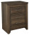 Juararo Dark Brown Queen Poster Bed with Mirrored Dresser and 2 Nightstands