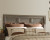 Juararo Dark Brown Queen Panel Headboard Bed with Mirrored Dresser, Chest and Nightstand