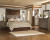 Ashley Juararo Dark Brown Queen Panel Headboard Bed with Mirrored Dresser, Chest and 2 Nightstands