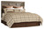 Ashley Juararo Dark Brown Queen Panel Headboard Bed with Mirrored Dresser, Chest and 2 Nightstands