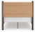 Ashley Cadmori Brown Full Panel Platform Bed and Dresser