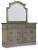 Ashley Lodenbay Antique Gray Brown Dresser and Mirror