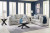 Benchcraft Evansley Navy Sofa and Loveseat