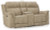 Ashley Next-Gen DuraPella Sand Adjustable Power Reclining Loveseat with Console