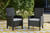 Ashley Beachcroft Black Light Gray 2 Outdoor Chairs with End Table
