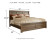 Ashley Juararo Dark Brown King/California King Panel Headboard Bed with Mirrored Dresser, Chest and 2 Nightstands