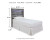 Ashley Baystorm Gray Twin Shelf Headboard with Mirrored Dresser and Nightstand