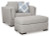 Benchcraft Evansley Navy Chair and Ottoman