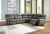 Ashley Next-Gen Durapella Sand 6-Piece Power Reclining Sectional