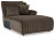 Ashley Top Tier Chocolate 3-Piece Reclining Sofa Chaise Sectional