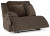 Ashley Top Tier Chocolate 3-Piece Reclining Sofa Chaise Sectional