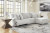 Ashley Top Tier Chocolate 3-Piece Reclining Sectional Sofa Chaise 92705/05/41/46
