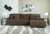 Ashley Top Tier Chocolate 3-Piece Reclining Sectional Sofa Chaise 92705/05/41/46