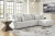 Ashley Top Tier Alloy 3-Piece Reclining Sectional Sofa Chaise
