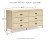 Ashley Cabinella Tan Queen Platform Panel Bed, Dresser and Nightstand