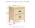 Ashley Cabinella Tan Queen Platform Panel Bed and 2 Nightstands