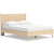 Ashley Cabinella Tan Queen Platform Panel Bed and 2 Nightstands