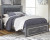Ashley Lodanna Gray Queen Panel Bed with 2 Storage Drawers, Dresser, Mirror and Nightstand