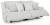 Ashley Top Tier Chocolate 2-Piece Reclining Sectional Loveseat