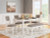 Ashley Erinberg Antique White Dining Table and 4 Chairs and Bench (Set of 6)