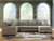Ashley Newellen Greystone 3-Piece Sleeper Sectional with Chaise