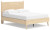 Ashley Cabinella Tan Full Platform Panel Bed, Dresser, Chest and Nightstand