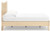 Ashley Cabinella Tan Full Platform Panel Bed, Dresser and Nightstand