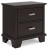 Ashley Covetown Dark Brown Twin Panel Bed and Nightstand