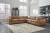 Ashley Emilia Caramel 5-Piece Sectional