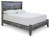 Ashley Baystorm Gray King Panel Bed with Dresser and Nightstand