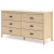 Ashley Cabinella Tan Full Panel Headboard, Dresser and Chest
