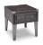 Ashley Todoe Dark Gray End Table with USB Ports & Outlets